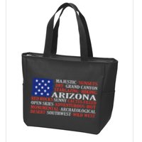 Arizona Flag Showing Some The StateS Best Features Zip Tote Bag