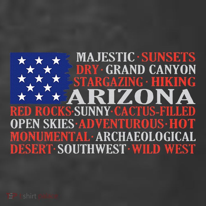 Arizona Flag Showing Some The StateS Best Features T-Shirt