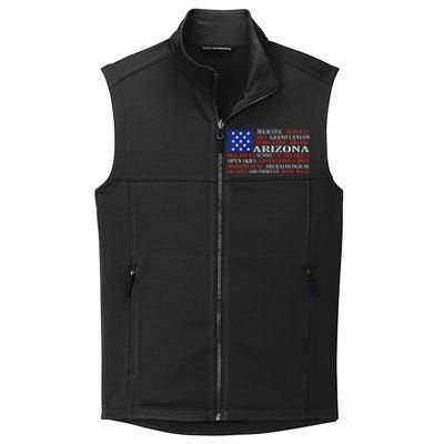 Arizona Flag Showing Some The StateS Best Features Collective Smooth Fleece Vest