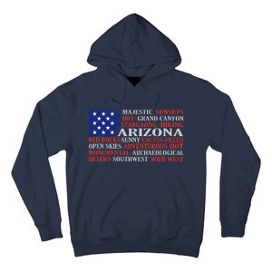 Arizona Flag Showing Some The StateS Best Features Hoodie