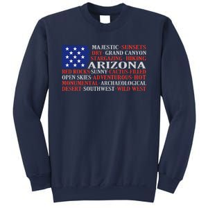 Arizona Flag Showing Some The StateS Best Features Sweatshirt