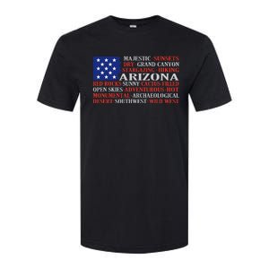 Arizona Flag Showing Some The StateS Best Features Softstyle CVC T-Shirt