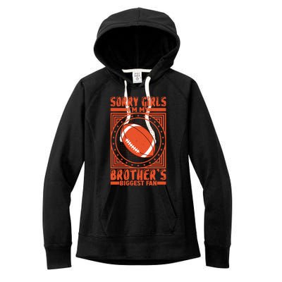 American Football Sibling Support Graphic Women's Fleece Hoodie