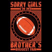 American Football Sibling Support Graphic 16 in Basic Backpack
