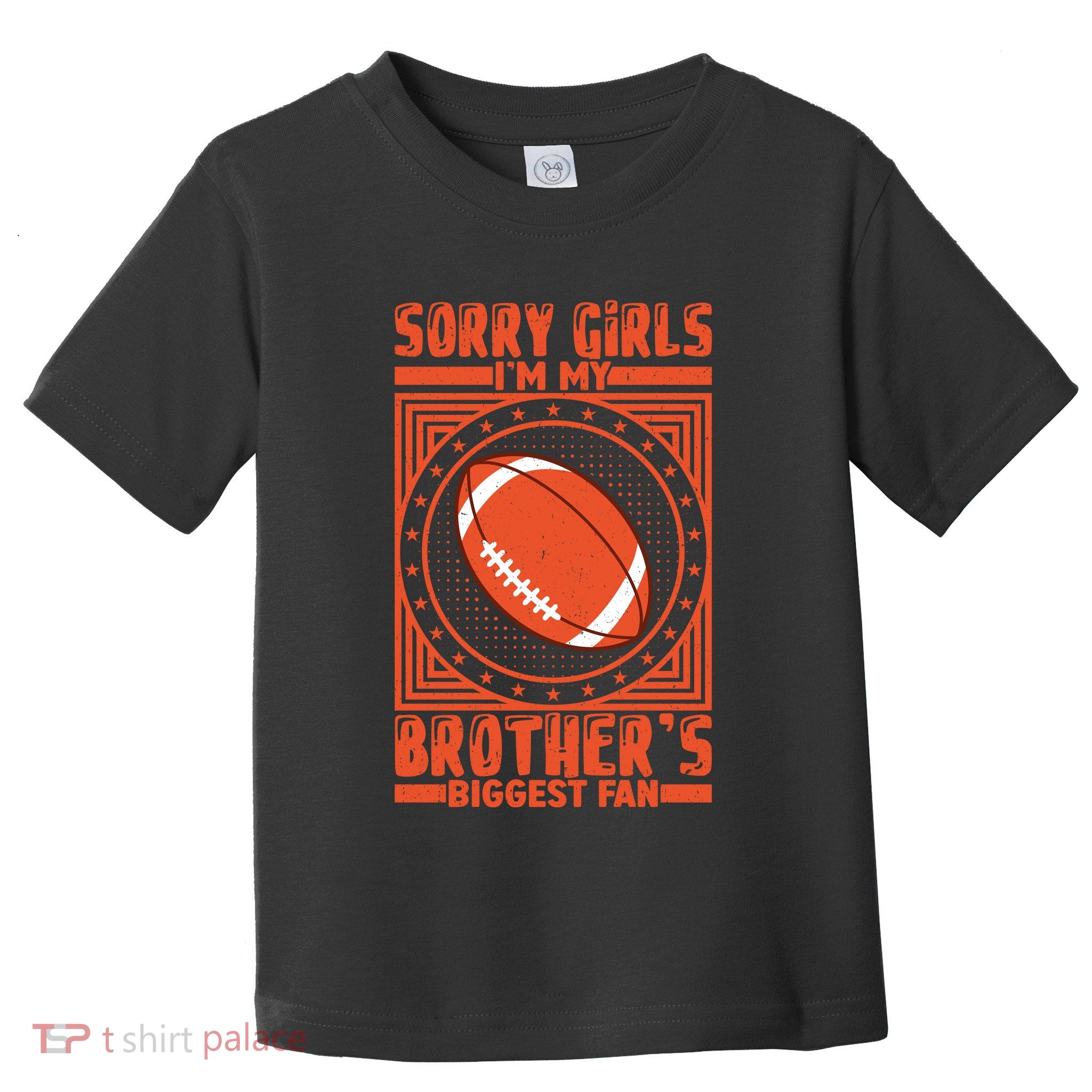 American Football Sibling Support Graphic Toddler T-Shirt