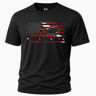 American Flag Scuba Diving Apparel Scuba Diving Performance Shirt