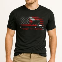 American Flag Scuba Diving Apparel Scuba Diving Cooling Performance Crew T-Shirt