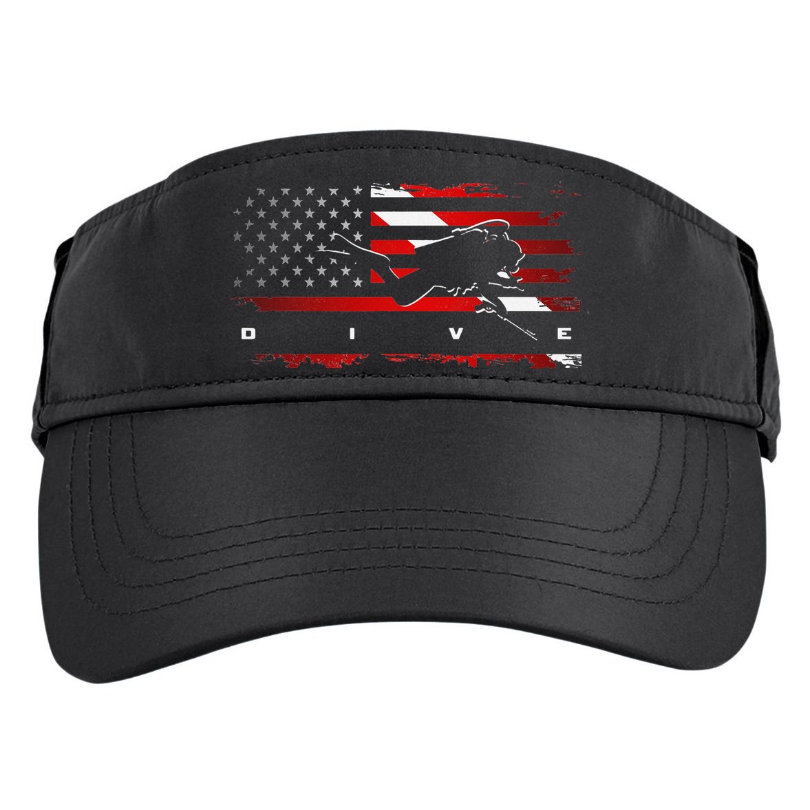 American Flag Scuba Diving Apparel Scuba Diving Adult Drive Performance Visor