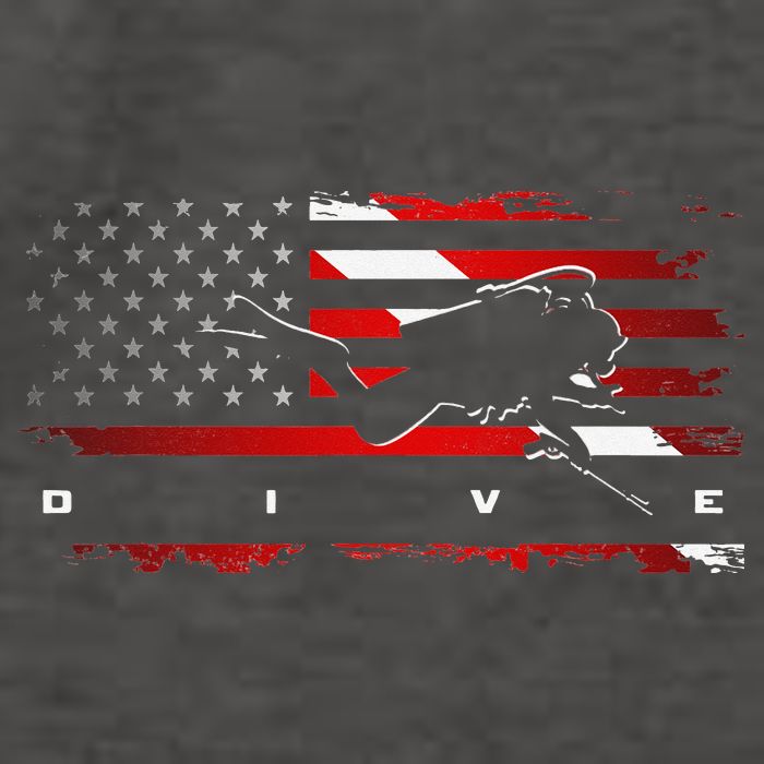 American Flag Scuba Diving Apparel Scuba Diving Vector Backpack