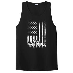 American Flag Snow Plow Driver, Snow Plowing PosiCharge Competitor Tank