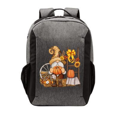 Autumn Fall Season Gnome Pumpkin Floral Vector Backpack