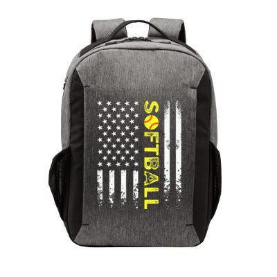 American Flag Softball Team Vector Backpack