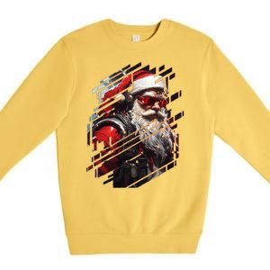 Action Filled Santa Premium Crewneck Sweatshirt