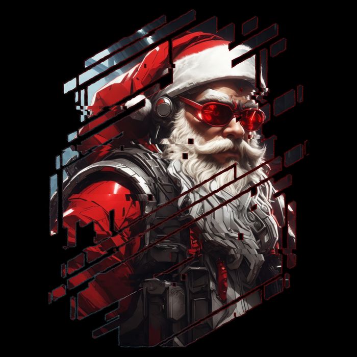 Action Filled Santa Hoodie