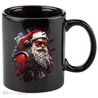 Action Filled Santa 11oz C Handle Ceramic Mug