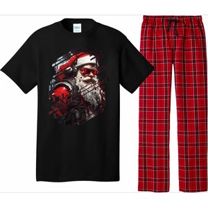 Action Filled Santa Pajama Set