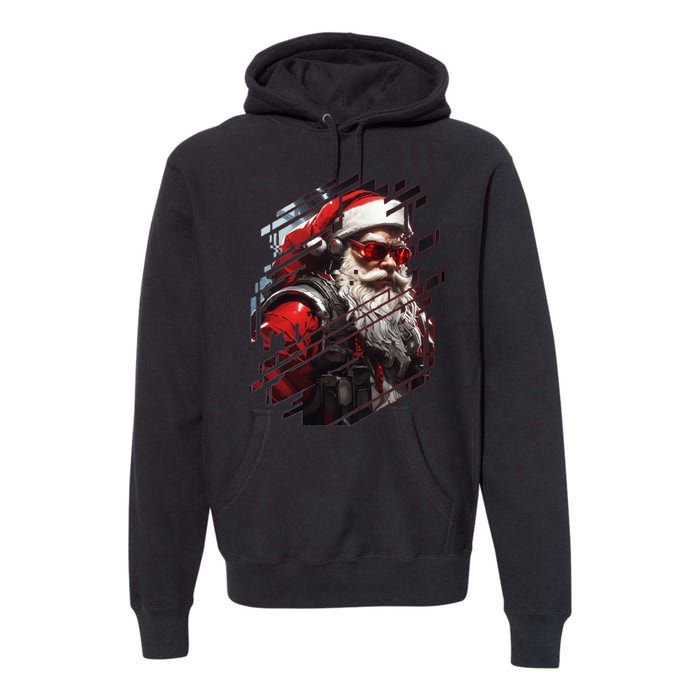 Action Filled Santa Premium Hoodie