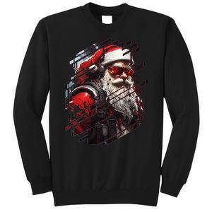 Action Filled Santa Tall Sweatshirt