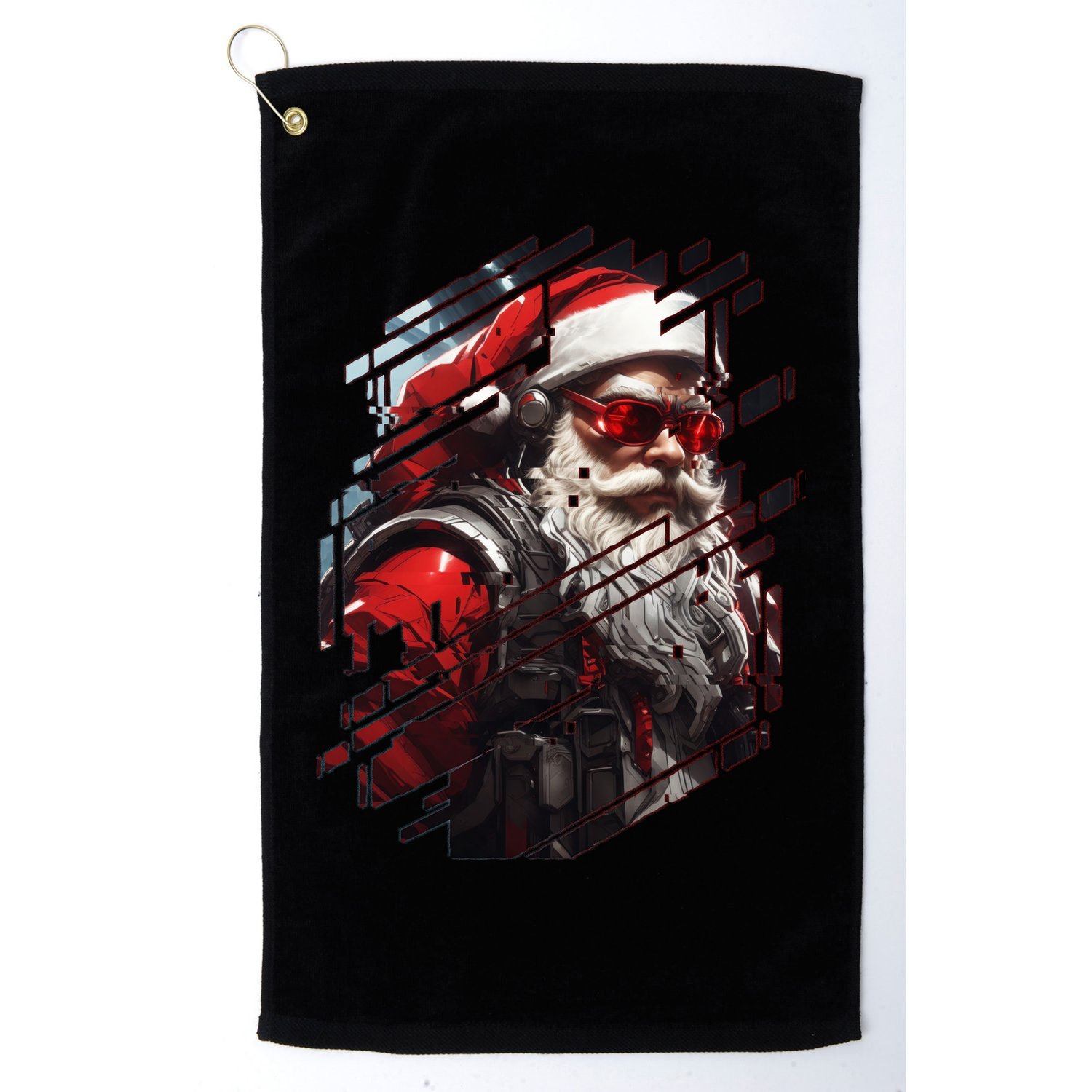 Action Filled Santa Golf Towel