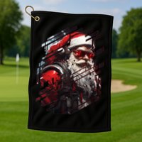 Action Filled Santa Golf Towel