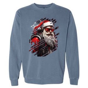 Action Filled Santa Garment-Dyed Sweatshirt