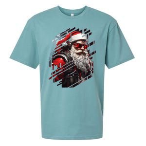 Action Filled Santa Sueded Cloud Jersey T-Shirt