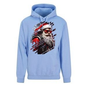 Action Filled Santa Unisex Surf Hoodie