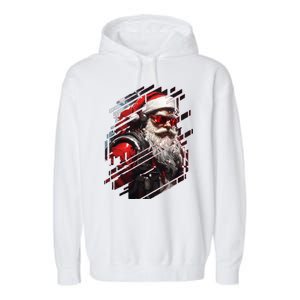 Action Filled Santa Garment-Dyed Fleece Hoodie