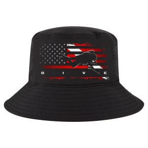 American Flag Scuba Diving Apparel Scuba Diving Cool Comfort Performance Bucket Hat