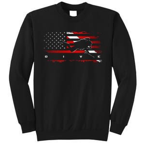 American Flag Scuba Diving Apparel Scuba Diving Sweatshirt