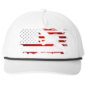 American Flag Scuba Diving Apparel Scuba Diving Snapback Five-Panel Rope Hat