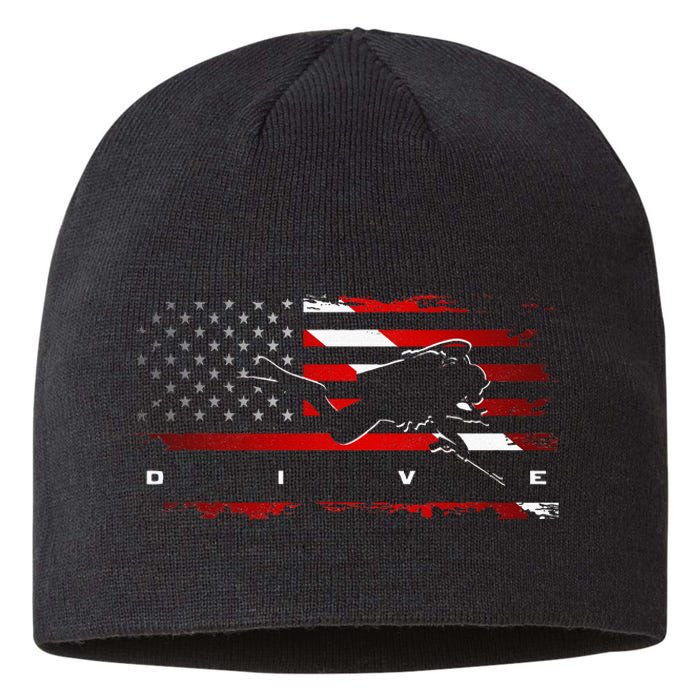 American Flag Scuba Diving Apparel Scuba Diving Sustainable Beanie