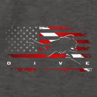 American Flag Scuba Diving Apparel Scuba Diving Vector Backpack