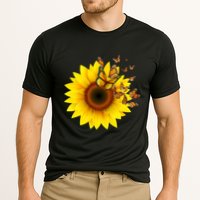 Autumn Fall Sunflower Butterflies Cooling Performance Crew T-Shirt