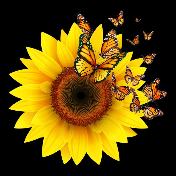 Autumn Fall Sunflower Butterflies Cooling Performance Crew T-Shirt