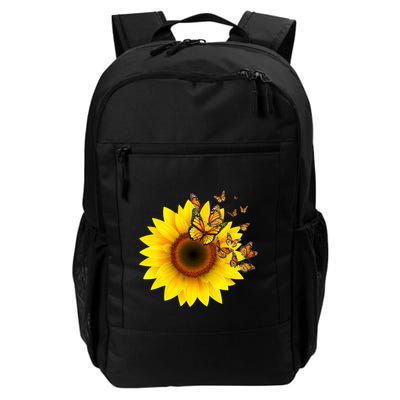 Autumn Fall Sunflower Butterflies Backpack