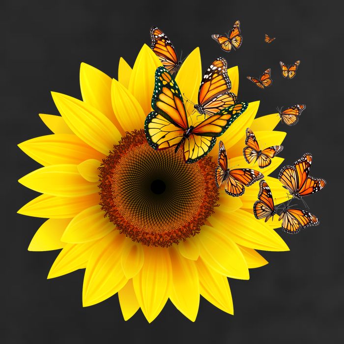 Autumn Fall Sunflower Butterflies Adult Drive Performance Visor