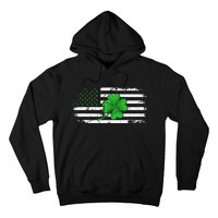 American Flag St Patricks Day Vintage Irish Lucky Hoodie