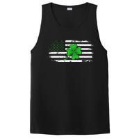 American Flag St Patricks Day Vintage Irish Lucky PosiCharge Competitor Tank