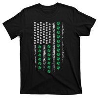 American Flag St Patricks Day Vintage Irish Lucky T-Shirt