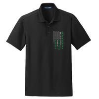 American Flag St Patricks Day Vintage Irish Lucky Dry Zone Grid Polo