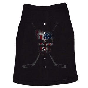 American Flag Skull Hockey Apparel Hockey Doggie Tank