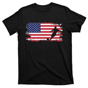 American Flag Soccer Apparel Soccer T-Shirt