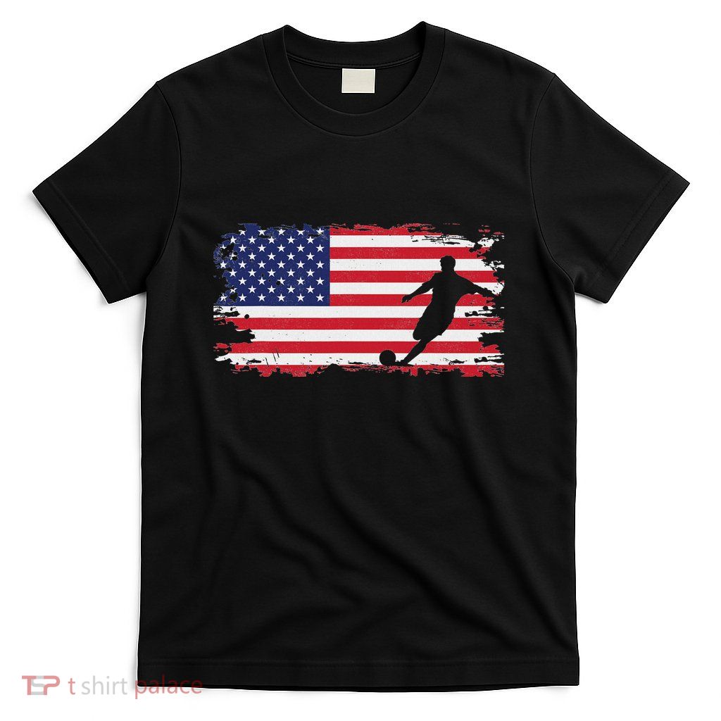 American Flag Soccer Apparel Soccer T-Shirt