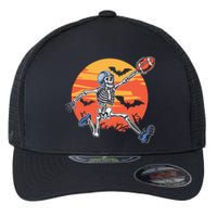 American Football Skeleton Player Halloween Flexfit Unipanel Trucker Cap