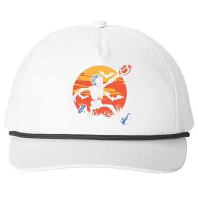 American Football Skeleton Player Halloween Snapback Five-Panel Rope Hat