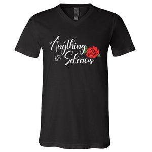 Anything For Selenas V-Neck T-Shirt