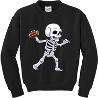 American Football Skeleton Halloween For Kids Kids Sweatshirt