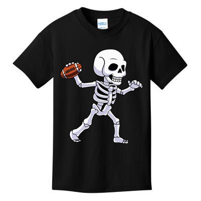 American Football Skeleton Halloween For Kids Kids T-Shirt