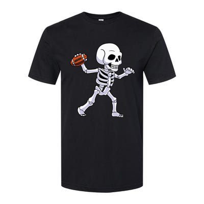 American Football Skeleton Halloween For Kids Softstyle® CVC T-Shirt